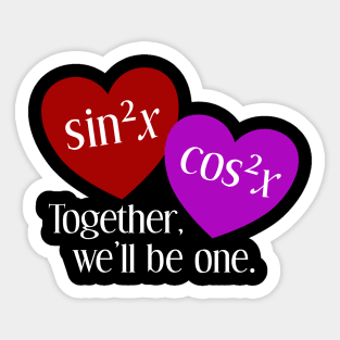 Together We'll Be One: A Nerdy Valentine's Day Sticker